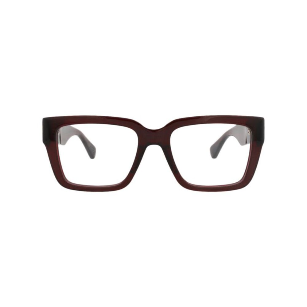 Bottega Veneta Square-Frame Acetate Optical Frames Red Womens